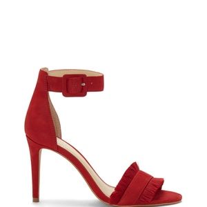 Vince Camuto Shoes - NEW Vince Camuto Red Leather Joshina Sandal Pump Vince Camuto Shoes - NEW Vince Camuto Red Leather Joshina Sandal Pump